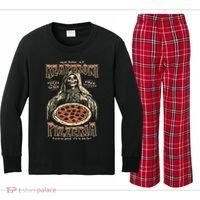 Reaperoni Pizzeria Pizza So Good ItS To Die For Kids Long Sleeve Plaid Pajama Set thumb 0