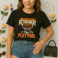 Retirement Plan Play Pool Billiard Player Sports Comfort Colors Boxy T-Shirt thumb 2