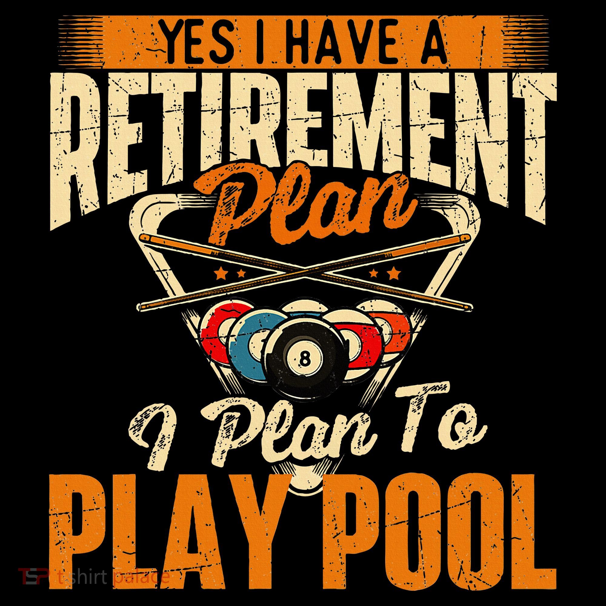 Retirement Plan Play Pool Billiard Player Sports Women's Hoodie