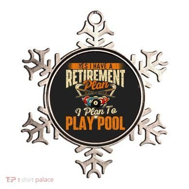 Retirement Plan Play Pool Billiard Player Sports Ornament