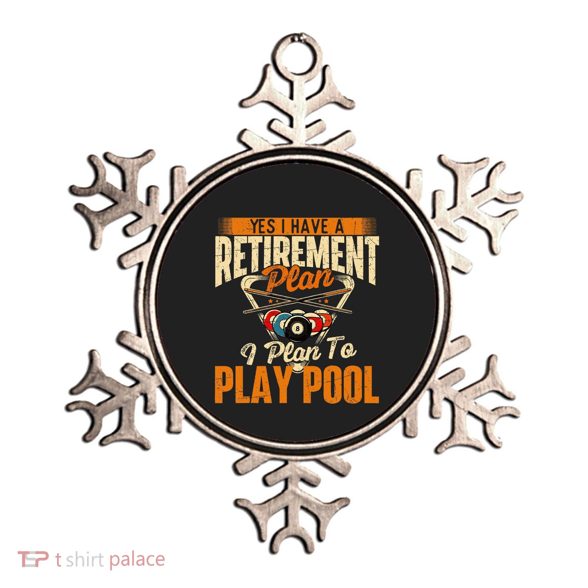 Retirement Plan Play Pool Billiard Player Sports Ornament
