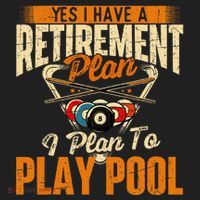 Retirement Plan Play Pool Billiard Player Sports Hat thumb 2