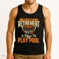 Retirement Plan Play Pool Billiard Player Sports Tank Top thumb 3