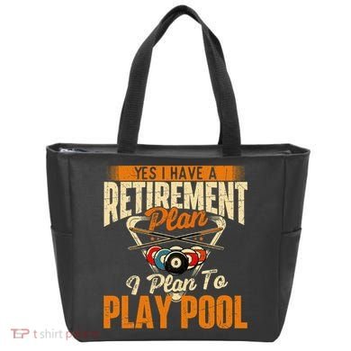 Retirement Plan Play Pool Billiard Player Sports Tote Bag