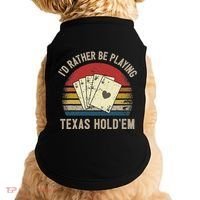 Retro Poker Player Texas HoldEm Poker Game Royal Flush Doggie Tank thumb 0