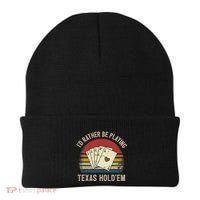Retro Poker Player Texas HoldEm Poker Game Royal Flush Beanie thumb 0