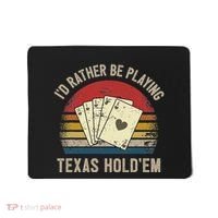 Retro Poker Player Texas HoldEm Poker Game Royal Flush Mousepad thumb 0