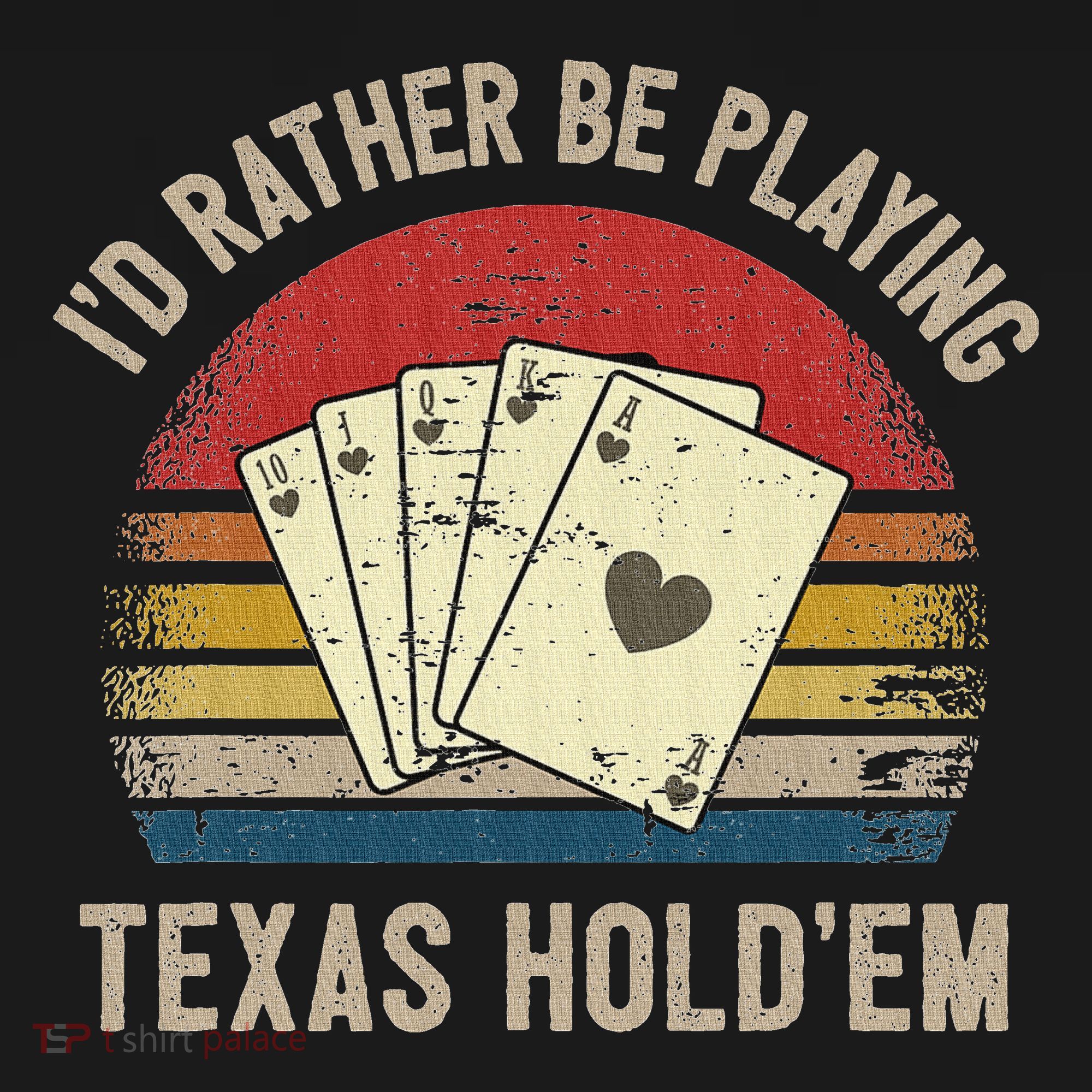 Retro Poker Player Texas HoldEm Poker Game Royal Flush Mousepad
