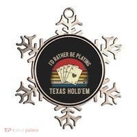 Retro Poker Player Texas HoldEm Poker Game Royal Flush Ornament thumb 0