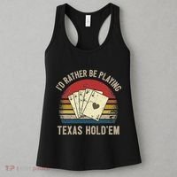 Retro Poker Player Texas HoldEm Poker Game Royal Flush Women's Tank Top thumb 3