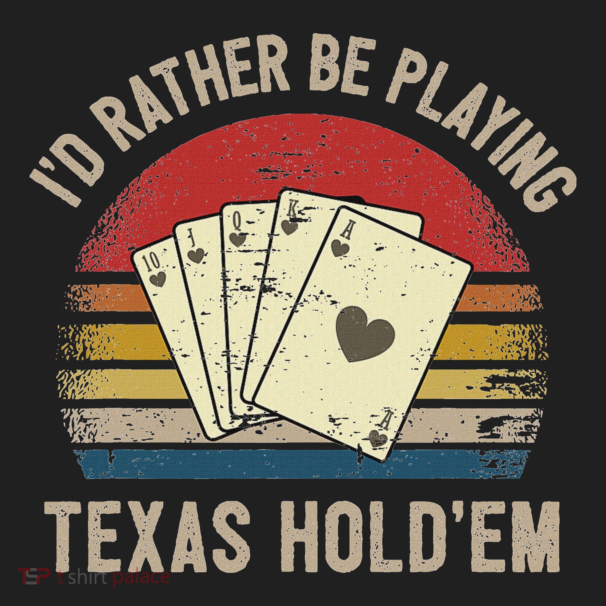 Retro Poker Player Texas HoldEm Poker Game Royal Flush Hat