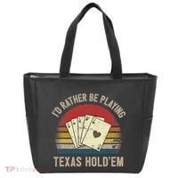 Retro Poker Player Texas HoldEm Poker Game Royal Flush Tote Bag thumb 0