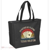 Retro Poker Player Texas HoldEm Poker Game Royal Flush Tote Bag thumb 2