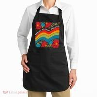 Resist Persist Prevail Funny Liberal Political Boho Floral Apron thumb 2
