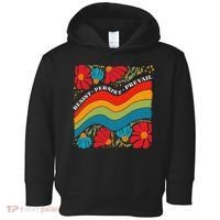 Resist Persist Prevail Funny Liberal Political Boho Floral Toddler Hoodie thumb 0