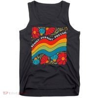 Resist Persist Prevail Funny Liberal Political Boho Floral Tank Top thumb 0