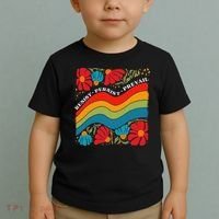 Resist Persist Prevail Funny Liberal Political Boho Floral Toddler T-Shirt thumb 2