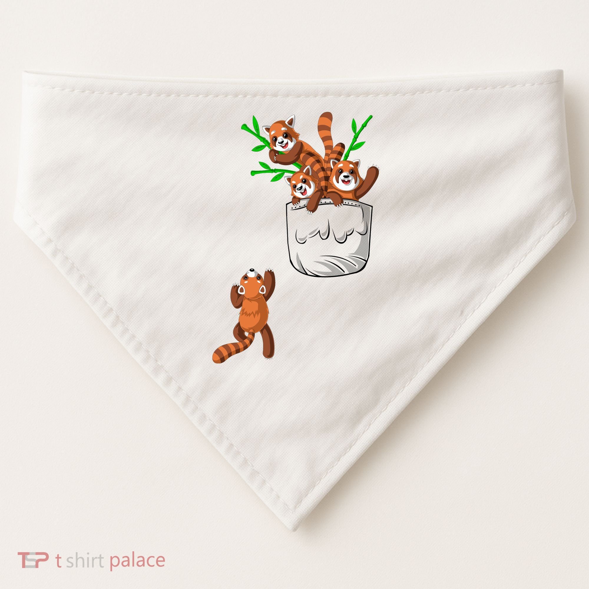Red Panda USA-Made Doggie Bandana