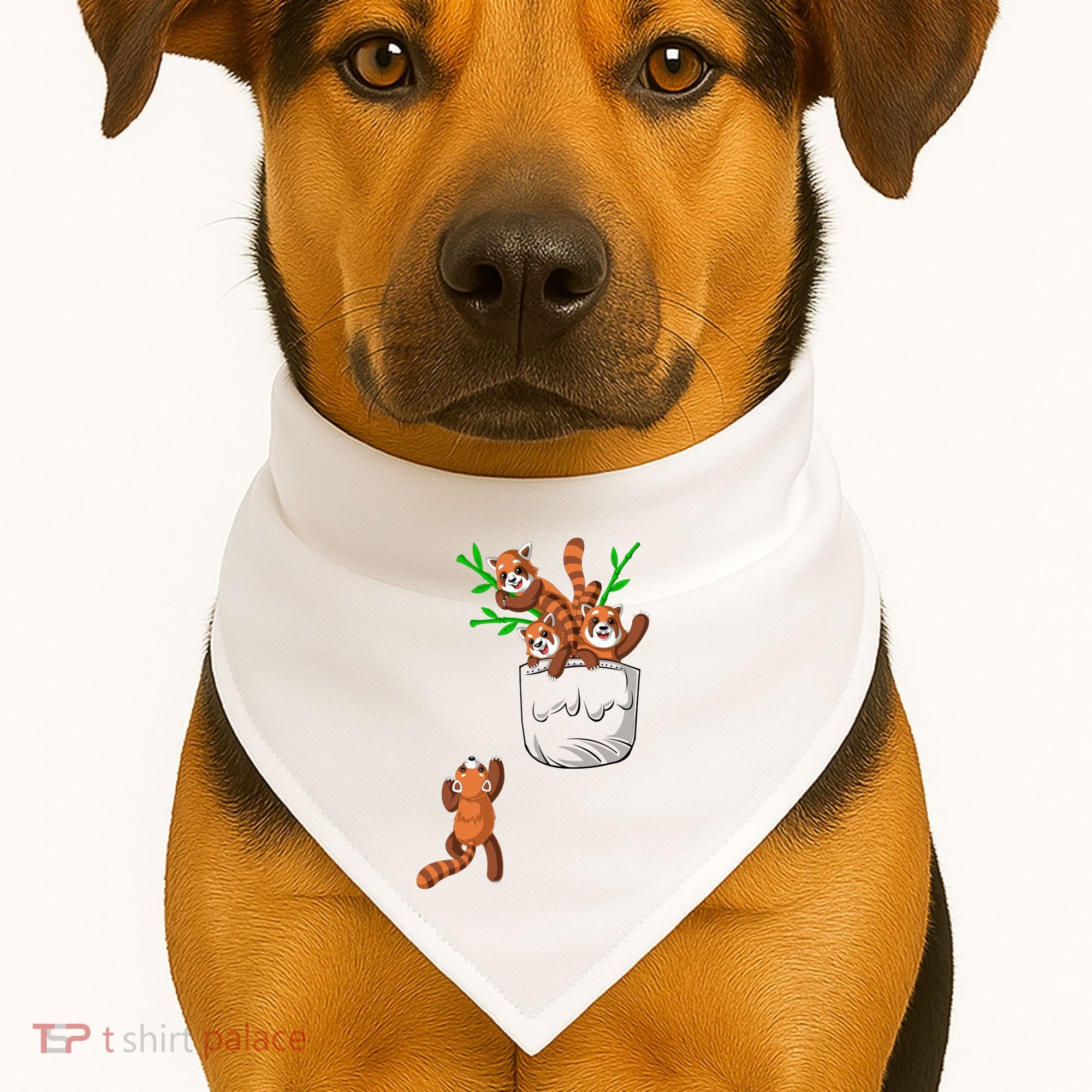 Red Panda USA-Made Doggie Bandana