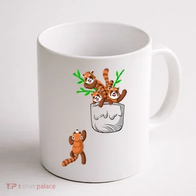 Red Panda Coffee Mug back