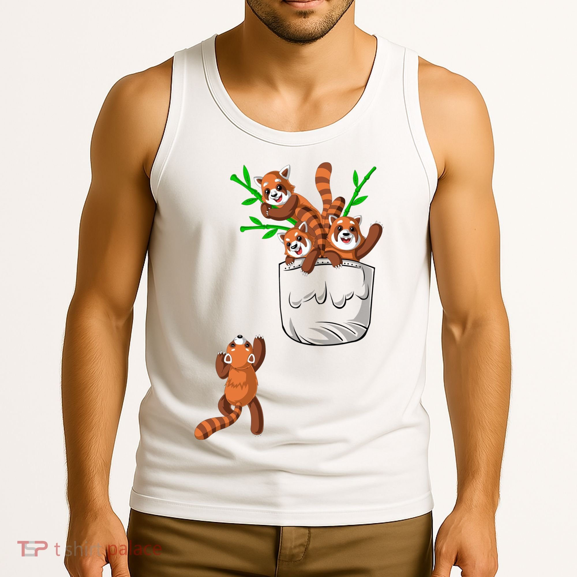 Red Panda Tank Top