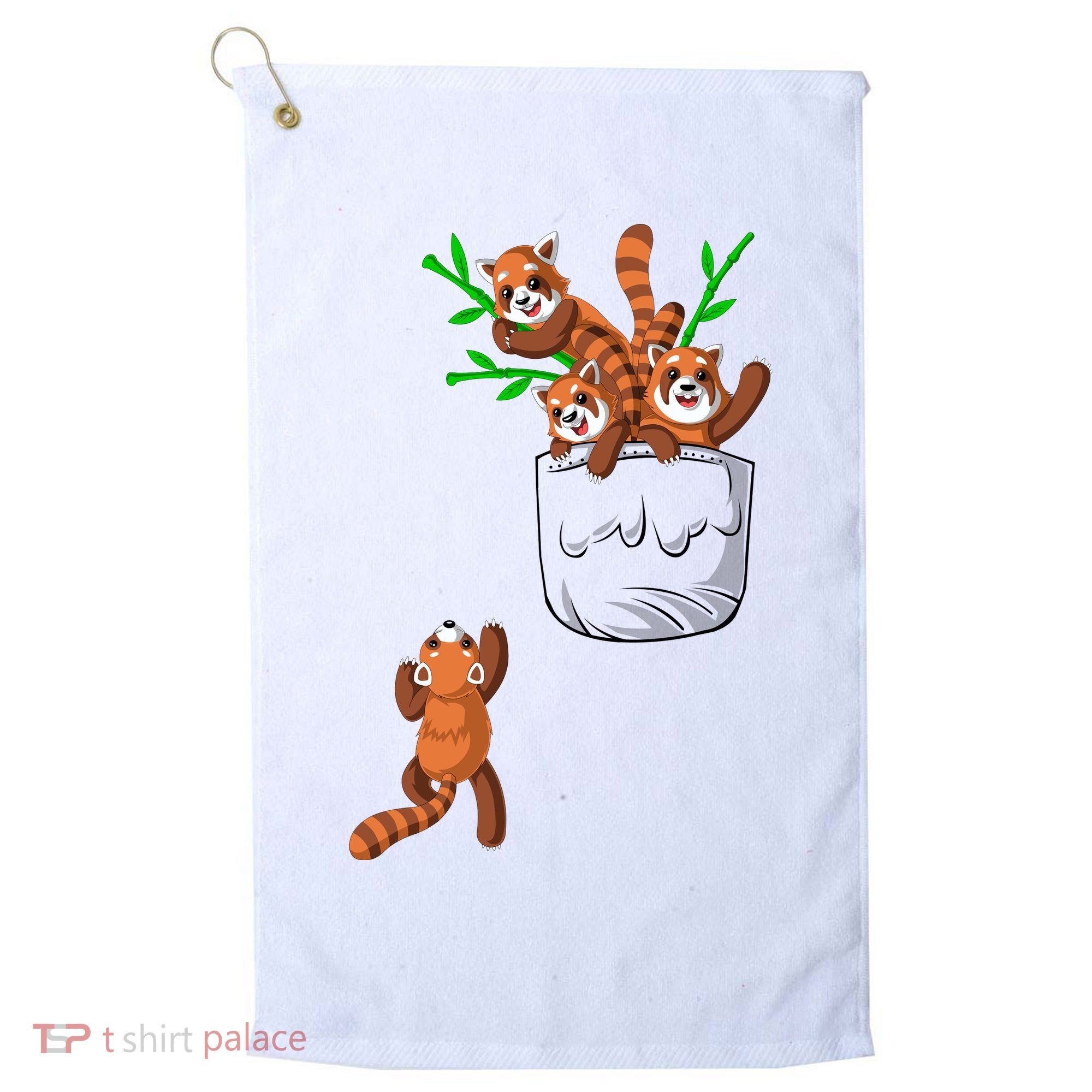 Red Panda Golf Towel