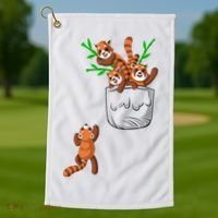 Red Panda Golf Towel thumb 1