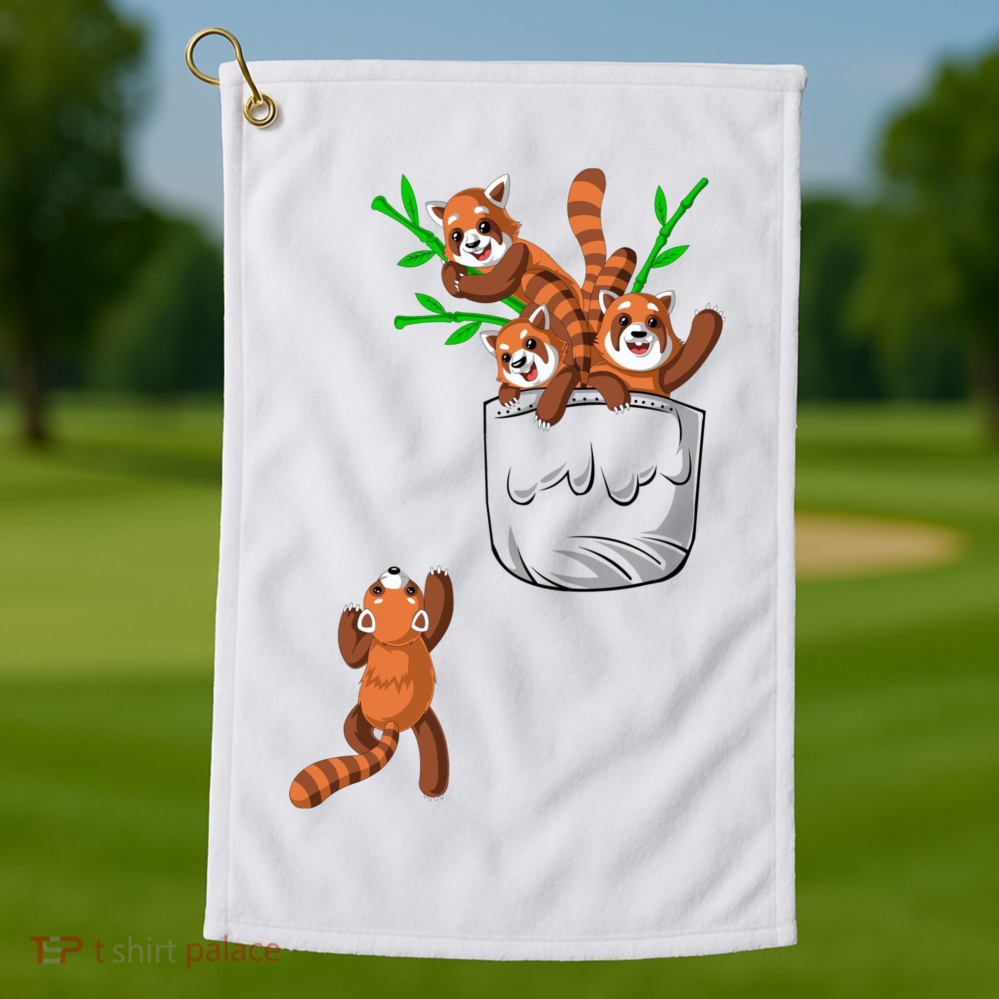 Red Panda Golf Towel