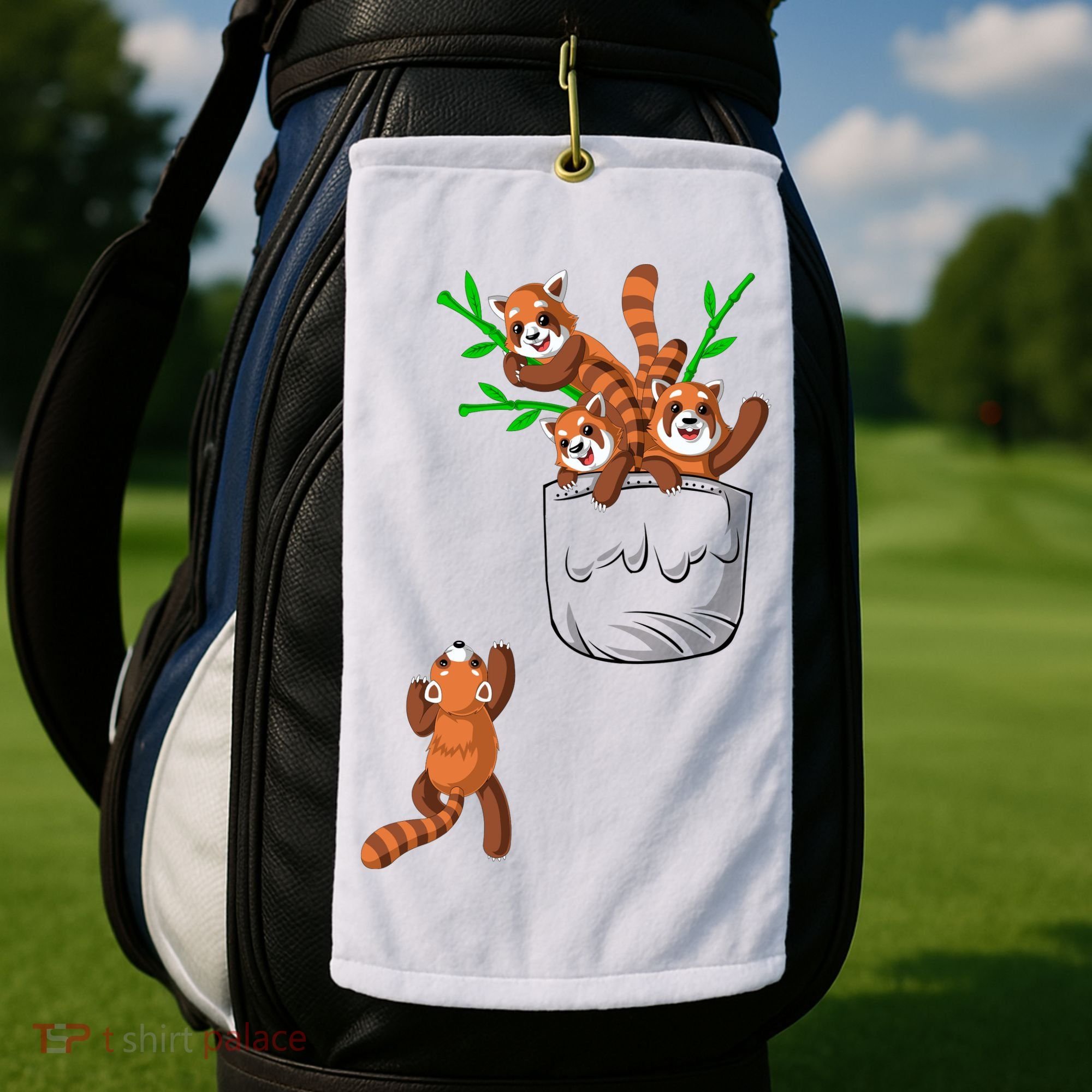 Red Panda Golf Towel