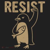 Resist Penguin Women's Sweatshirt thumb 2