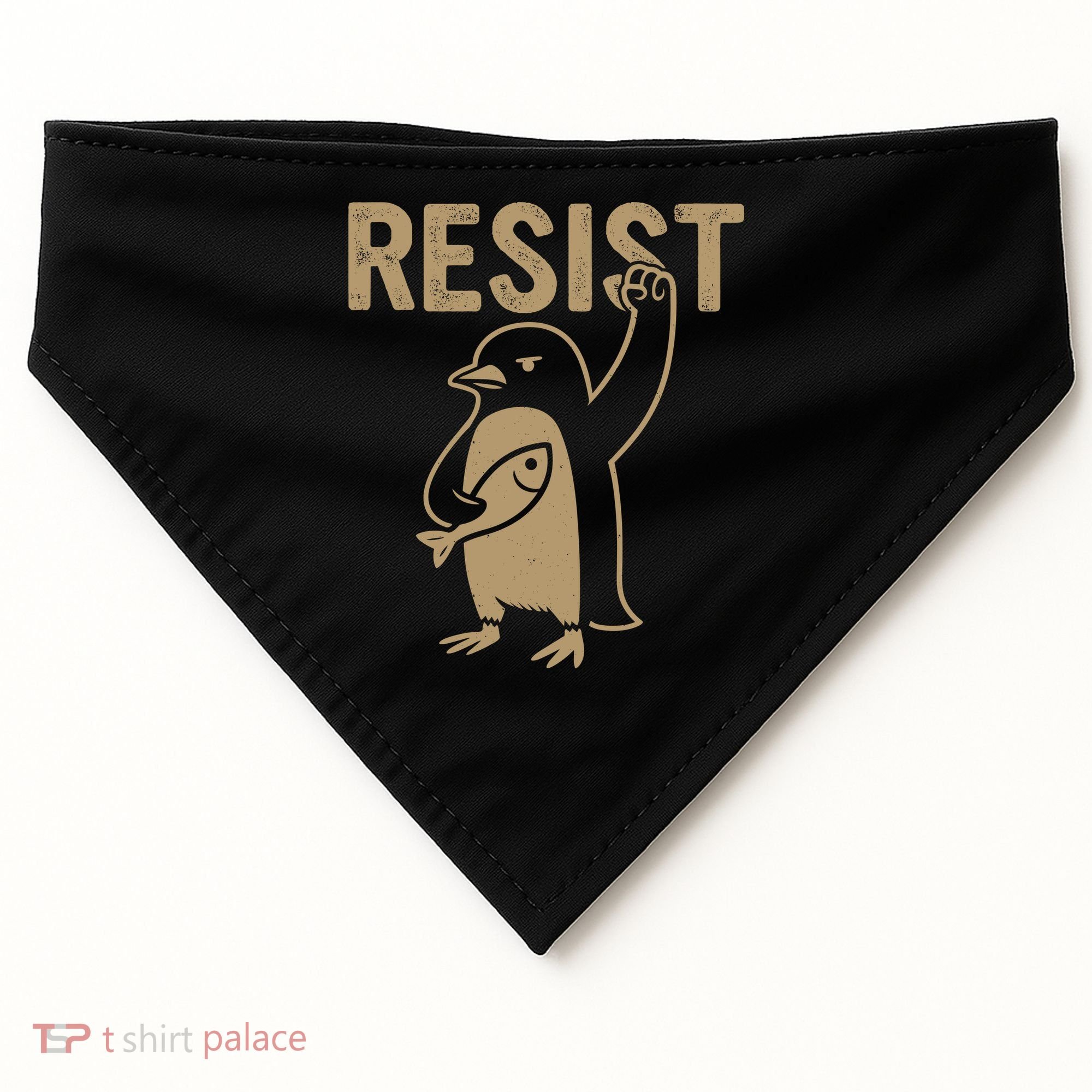 Resist Penguin USA-Made Doggie Bandana