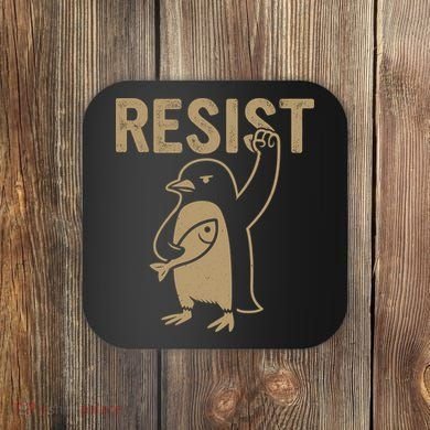 Resist Penguin Coaster
