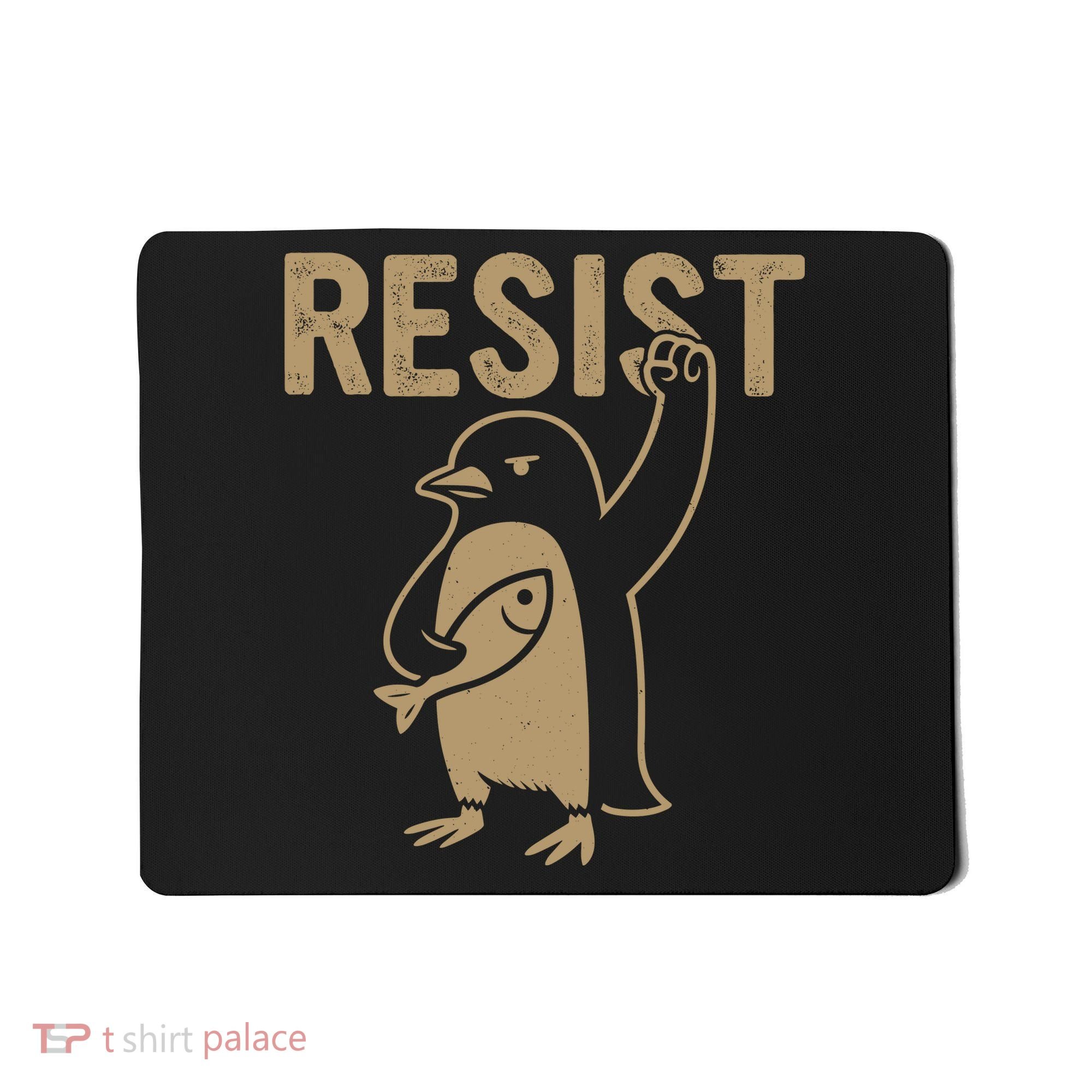 Resist Penguin Mousepad