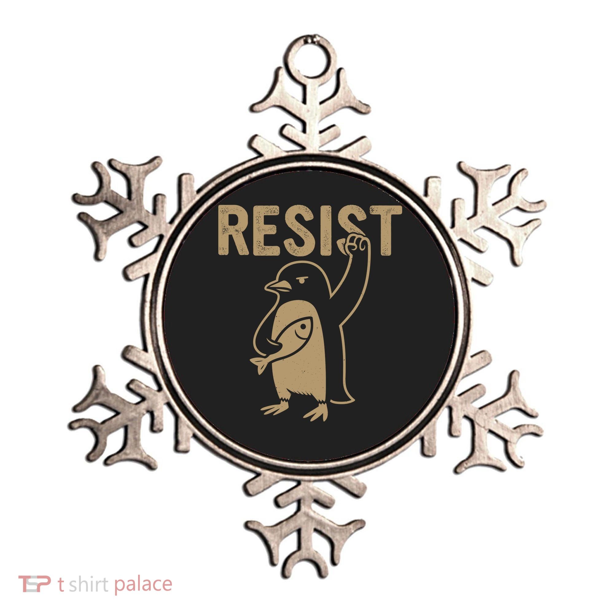 Resist Penguin Ornament