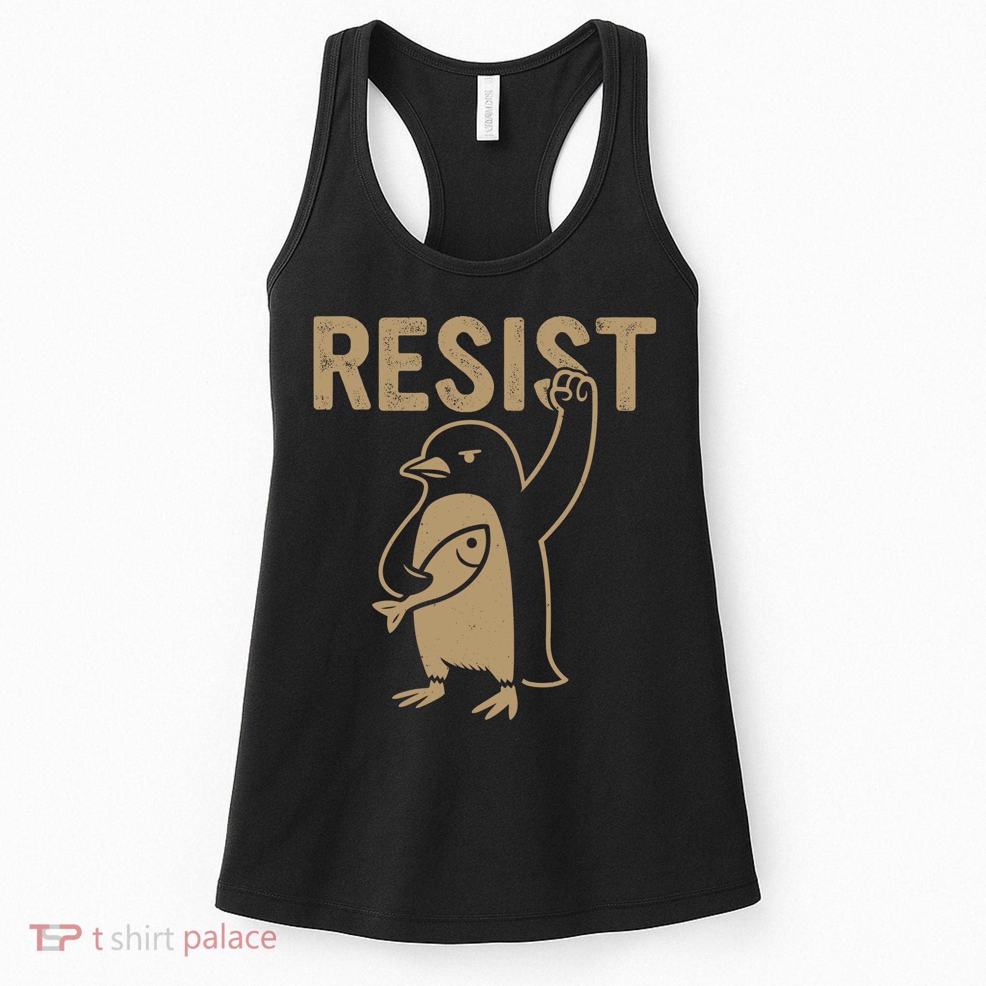 Resist Penguin Women's Tank Top