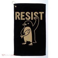 Resist Penguin Golf Towel thumb 0