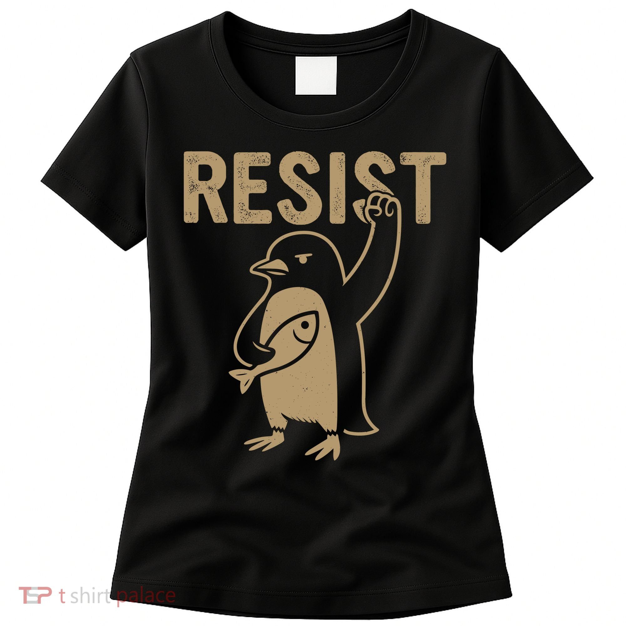 Resist Penguin Women's T-Shirt