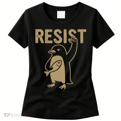 Resist Penguin Women's T-Shirt