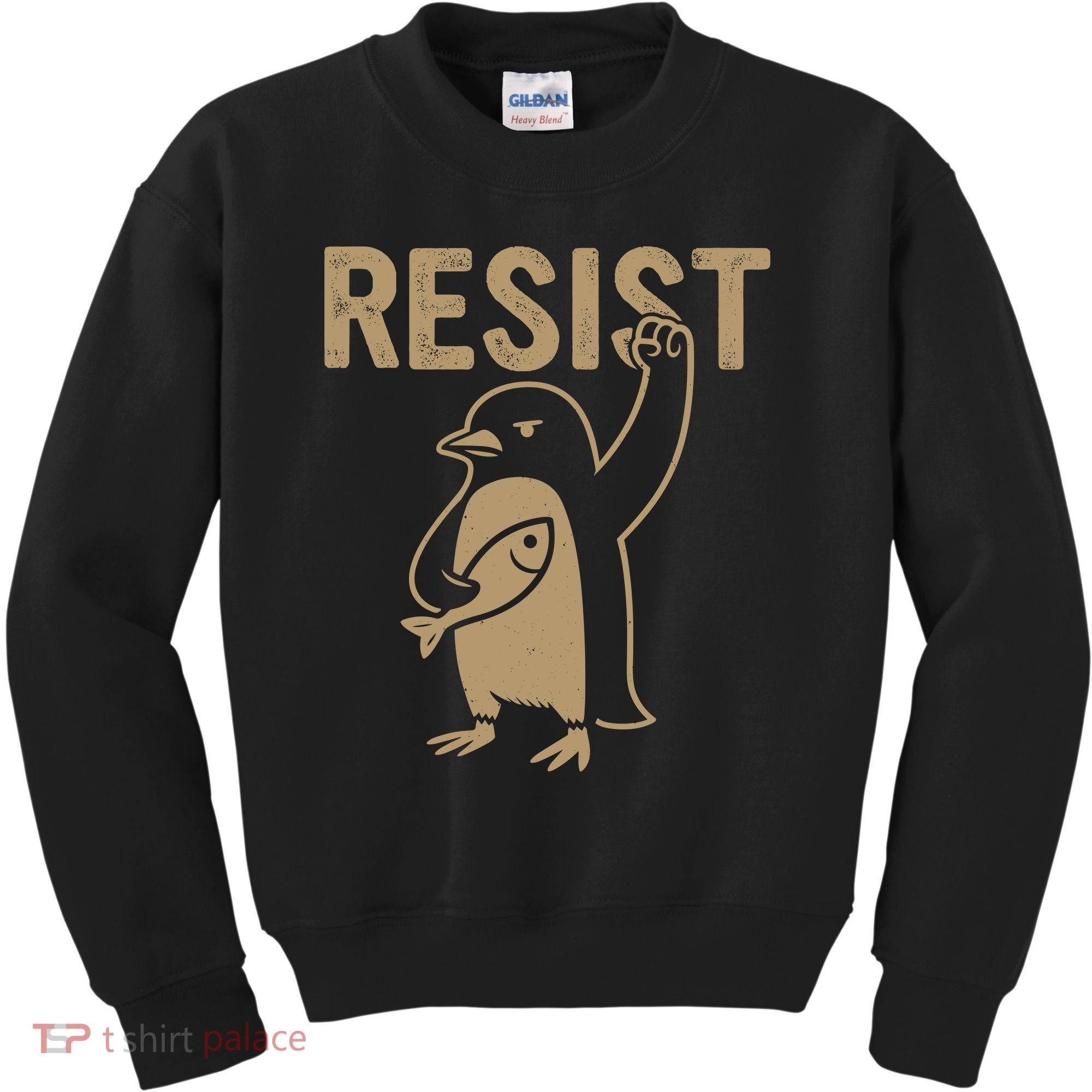 Resist Penguin Kids Sweatshirt