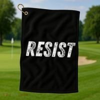 Resist Political Golf Towel thumb 1