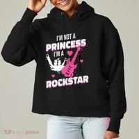 Rockstar Princess Roll Im Not A Princess Im A Rockstar Ladies Heavyweight Boxy Pullover Hoodie thumb 0