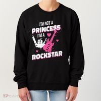 Rockstar Princess Roll Im Not A Princess Im A Rockstar Women's Sweatshirt thumb 0