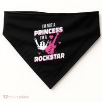 Rockstar Princess Roll Im Not A Princess Im A Rockstar USA-Made Doggie Bandana thumb 0