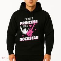 Rockstar Princess Roll Im Not A Princess Im A Rockstar Hoodie thumb 2