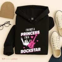 Rockstar Princess Roll Im Not A Princess Im A Rockstar Hoodie thumb 4