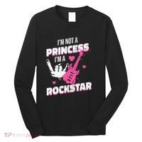 Rockstar Princess Roll Im Not A Princess Im A Rockstar Long Sleeve Shirt thumb 0