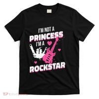 Rockstar Princess Roll Im Not A Princess Im A Rockstar T-Shirt thumb 0