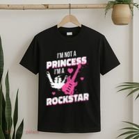 Rockstar Princess Roll Im Not A Princess Im A Rockstar T-Shirt thumb 2