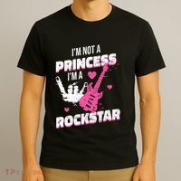 Rockstar Princess Roll Im Not A Princess Im A Rockstar T-Shirt thumb 3