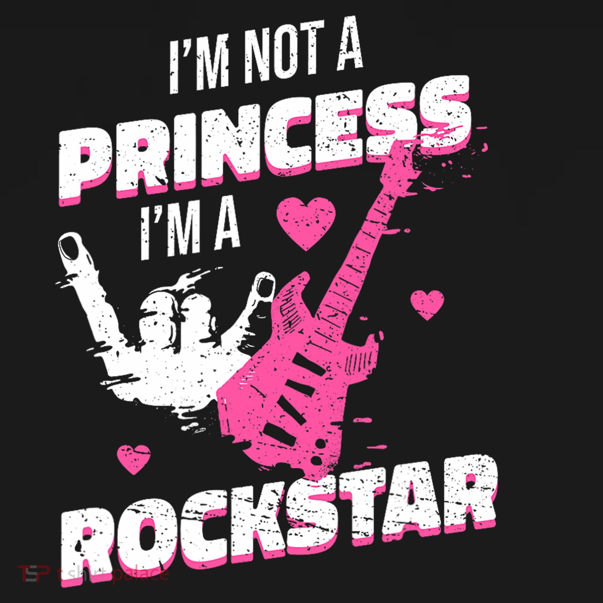 Rockstar Princess Roll Im Not A Princess Im A Rockstar Women's Hoodie